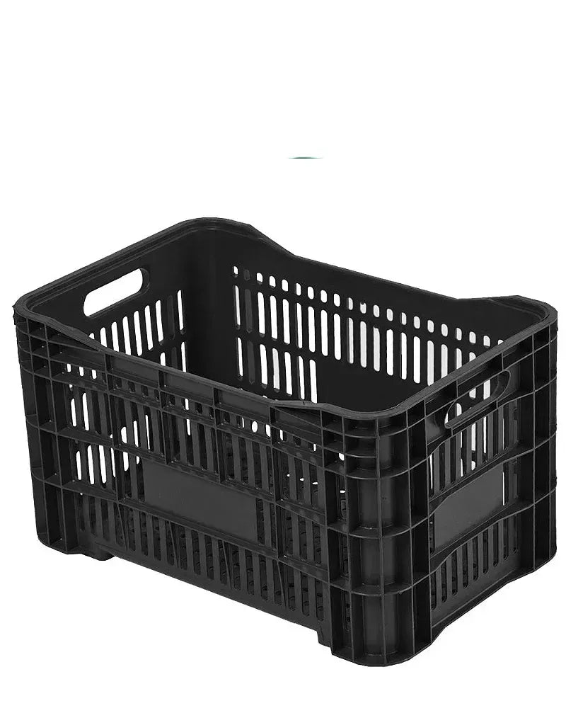 Caixa Plástica [Compre 6 e leve 12 + Brinde ] Horti Frutti Preta 50 Litros - Bin Embalagens