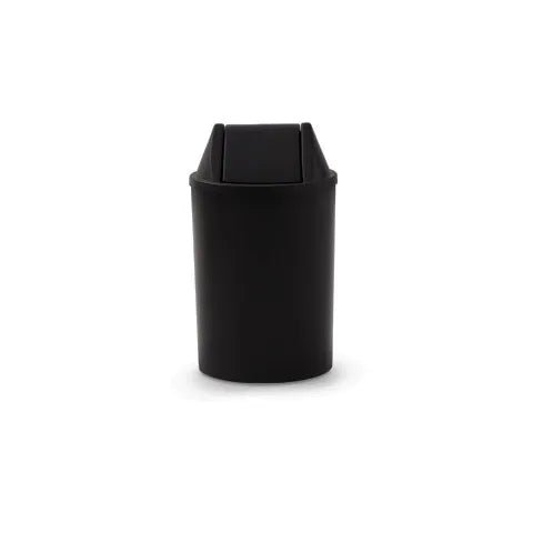 Cesto de Lixo 15L com Tampa Basculante Preta - Bin Embalagens