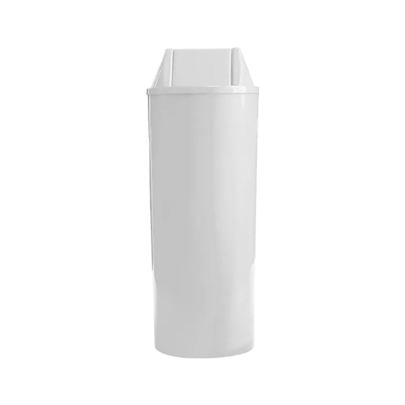 Cesto de Lixo 23L com Tampa Basculante Branca - Bin Embalagens