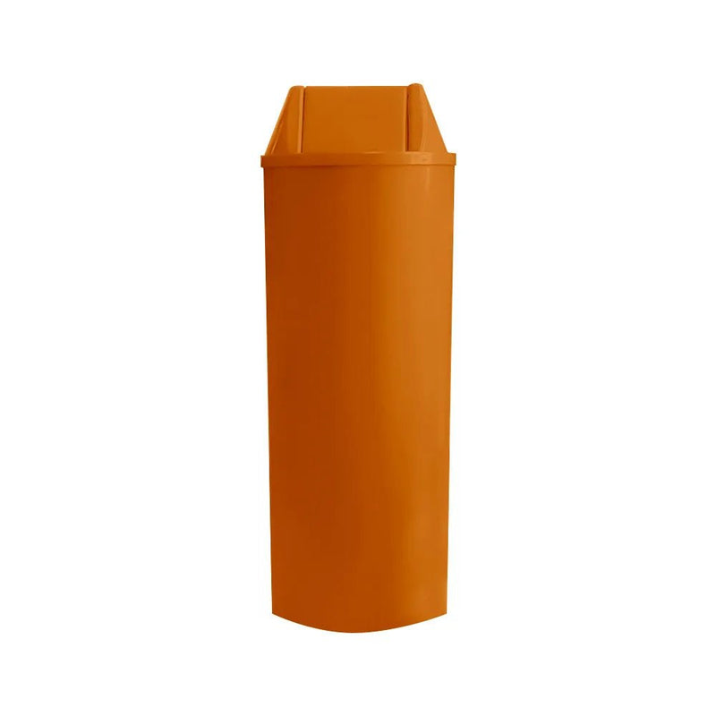 Cesto de Lixo 23L com Tampa Basculante Laranja - Bin Embalagens