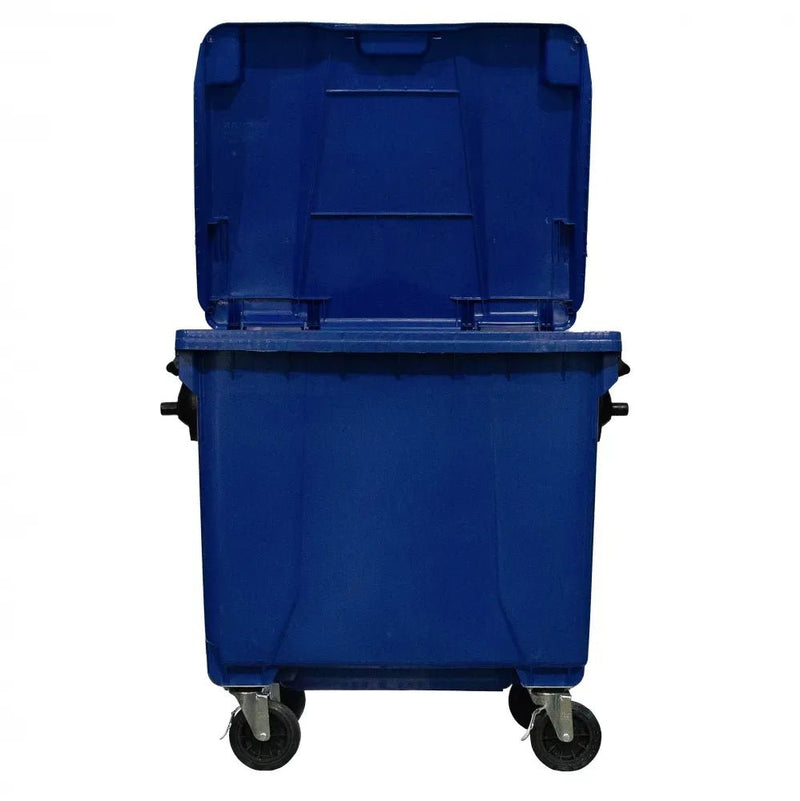 Container de Lixo ou Lixeira Gruplast em Plástico 1000L Azul - Bin Embalagens
