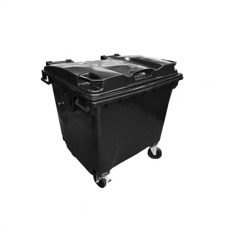 Contentor Plástico 1000 Litros Preto - Bin Embalagens