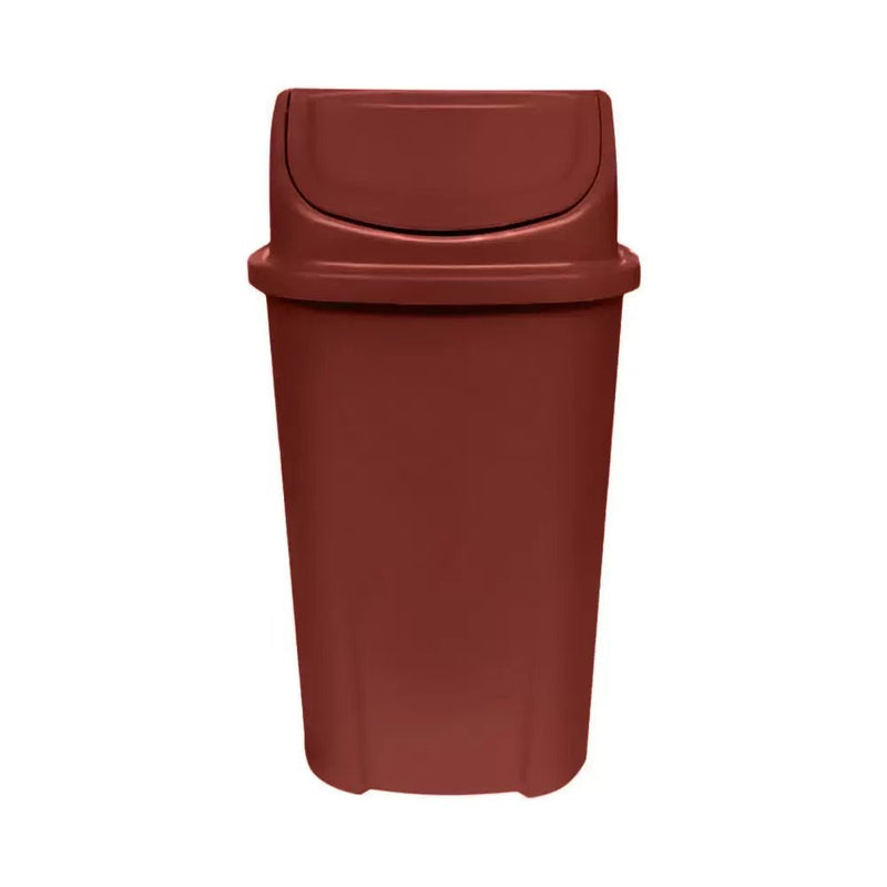 Lixeira Basculante Injetada 60L - Marrom - Gruplast - Bin Embalagens