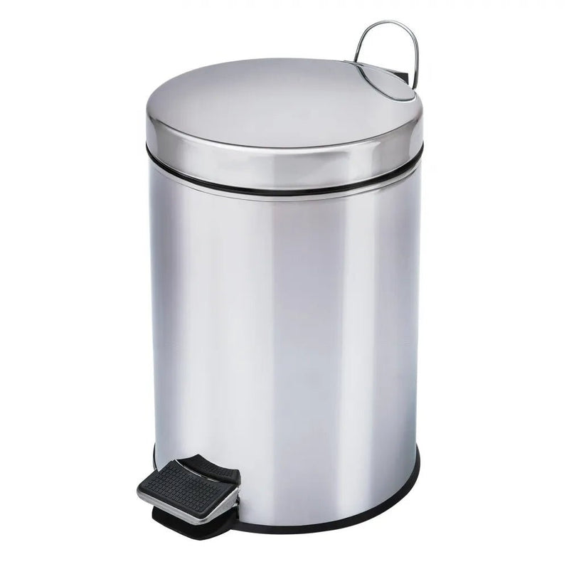 Lixeira em Aço Inox Com Pedal 20 Litros Gruplast - Bin Embalagens
