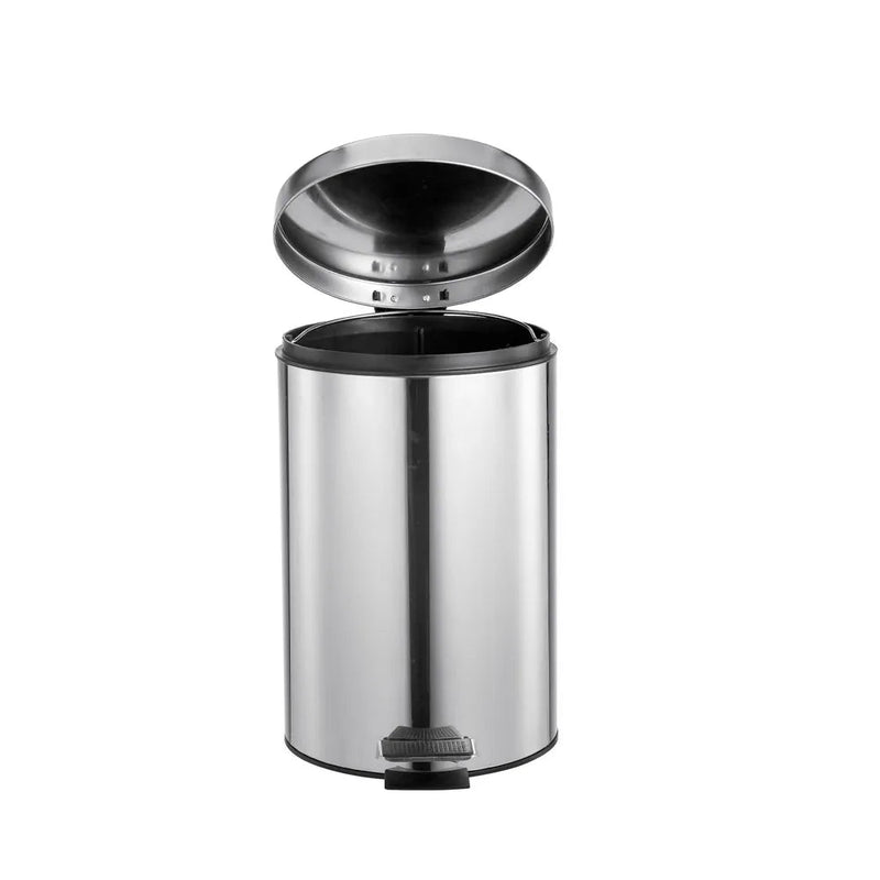 Lixeira em Aço Inox Com Pedal 20 Litros Gruplast - Bin Embalagens