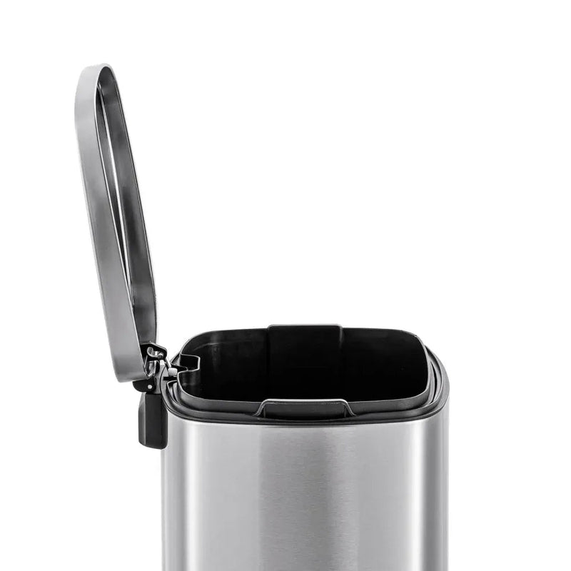 Lixeira INOX Com Pedal Retangular 20 Litros - Bin Embalagens