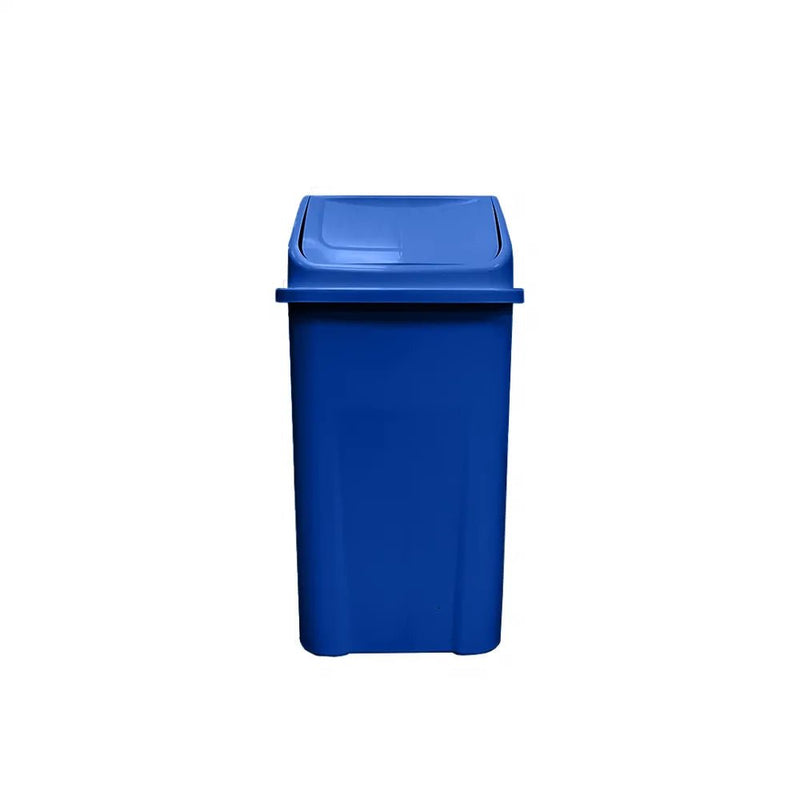 Lixeira Plástica Basculante de 100 Litros Injetada - Azul - Bin Embalagens