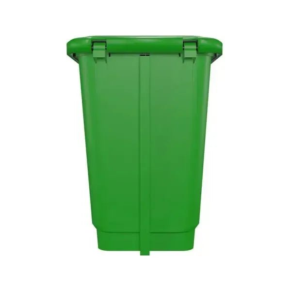 Lixeira Plástica Retangular 100 litros Verde Com Pedal - Bin Embalagens