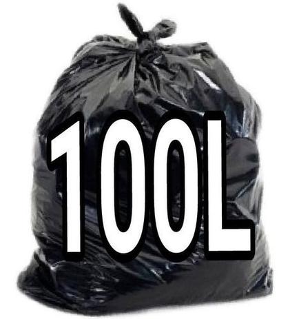 Saco para lixo 100 Litros Preto Reforçado BL 50 und - Bin Embalagens